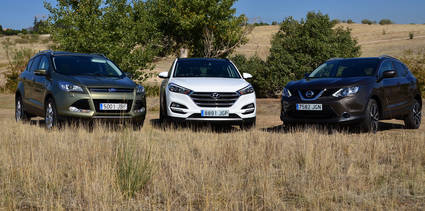Hyundai Tucson vs Nissan Qashqai vs Ford Kuga vs Kia Sportage