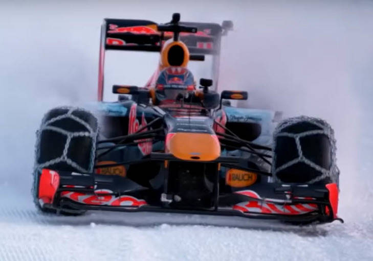 Un Fórmula 1 también por la nieve