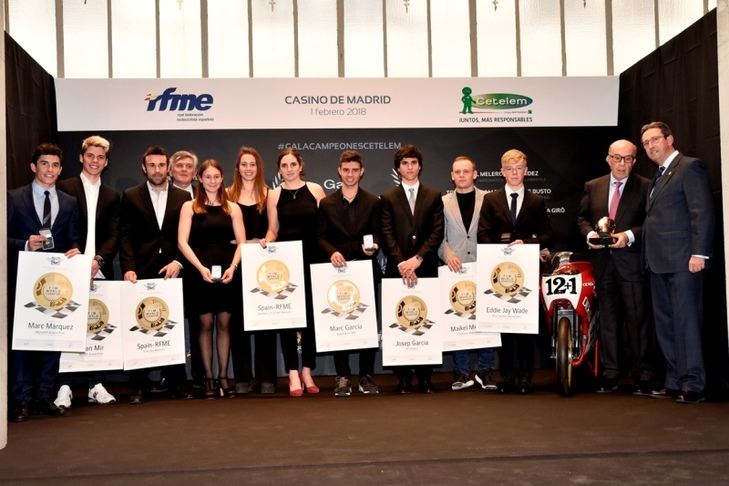 La RFME entrega los galardones a los campeones del mundo del año 2017