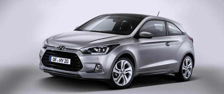 Hyundai i20 bajo carrocería coupé