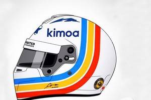 El casco de Fernando Alonso en Daytona