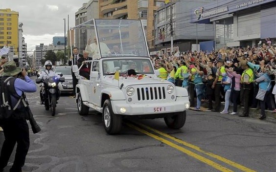 El Jeep Wrangler, 'papamovil' para el Viaje a USA