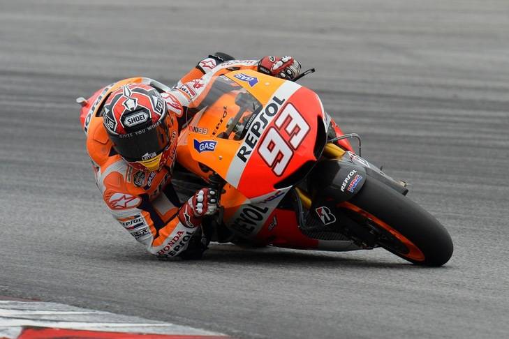 Márquez, Rossi y Pedrosa copan la primera línea