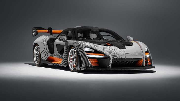 McLaren Sena hecho con piezas de Lego