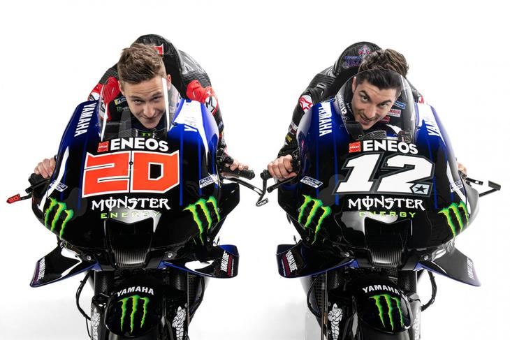 Maverick Viñales y Fabio Quartararo muestran sus nuevas monturas