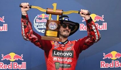 Francesco Bagnaia se lleva la victoria tras el inesperado error de Marc Márquez en el GP de las Américas