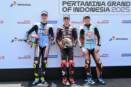 Bezzecchi logra una pole de récord en GP de Indonesia de MotoGP