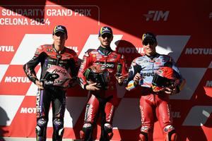 Francesco Bagnaia se lleva la pole position del Gran Premio Solidario de Barcelona