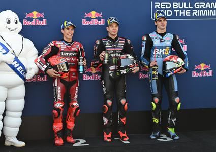 Marc Márquez saldrá segundo en Misano: Bezzecchi logra la pole y Bagnaia se hunde hasta la 14ª posición