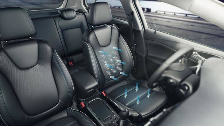 Los asientos confortables del Opel Astra 2016
