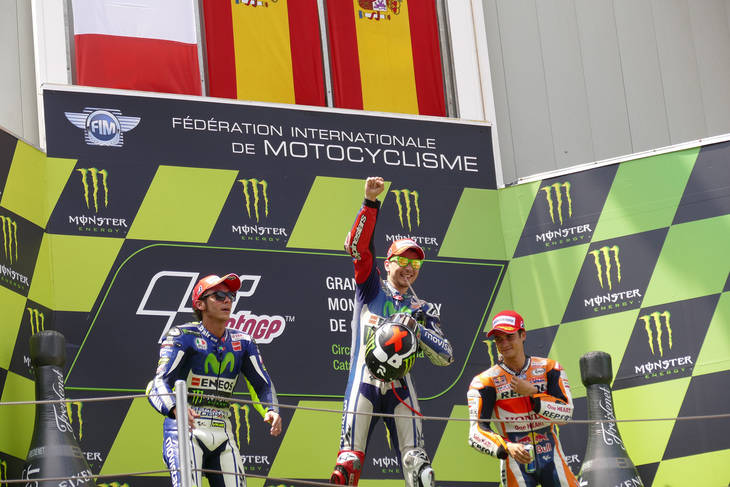 Pitos al himno español en el GP de Cataluña de Motociclismo