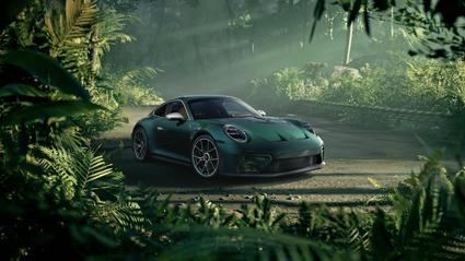 Porsche presenta el 911 GT3 Ocelote: inspirado en la selva amazónica