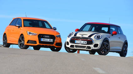 Audi S1 vs Mini JCW: Pequeños, pero matones