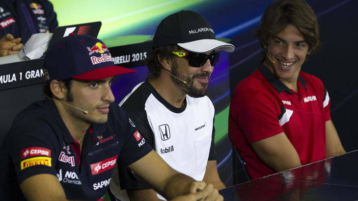 Los tres pilotos españoles en rueda de prensa