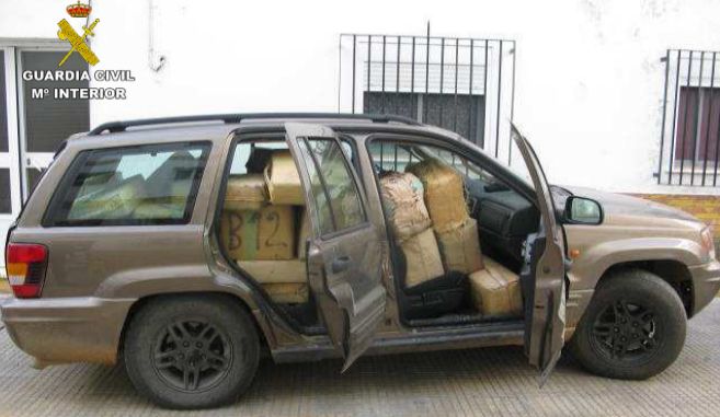 Le 'cazan' con más de una tonelada de hachís en su coche