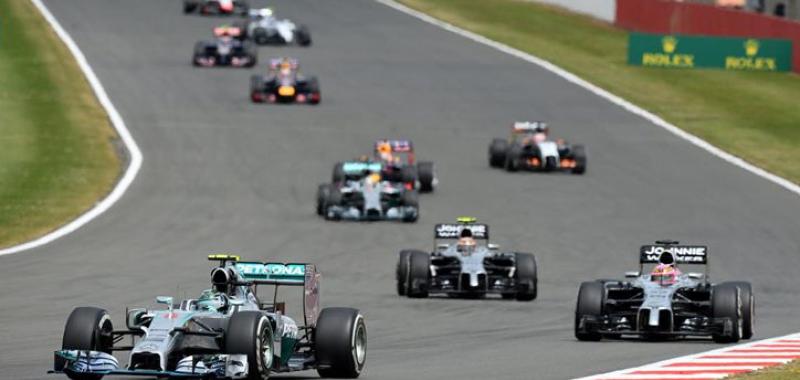 Salida Gran Premio de Inglaterra F-1 2014