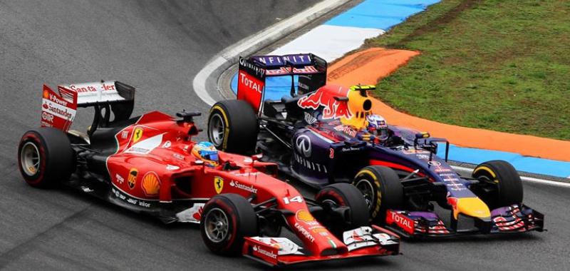 Duelo Alonso y Ricciardo
