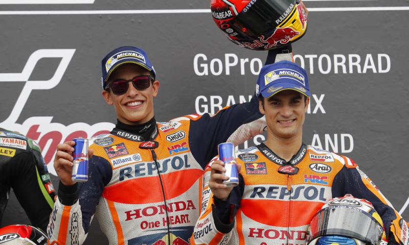 Márques, primero; Pedrosa, tercero