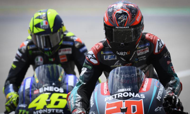 Los dasafortunados Quartararo y Rossi